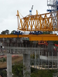 DEAL launching gantry during operations testing